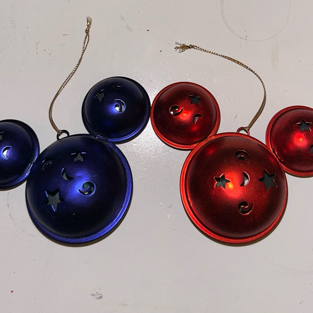 Mickey Mouse Ears Christmas Ornaments